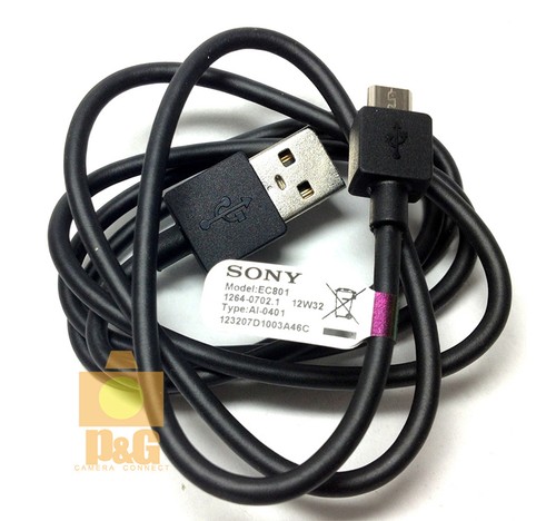 Genuine Sony EC-801 EC801 EC803 Micro USB Cable Data Charger Cable Cord 4 Xperia - Picture 1 of 2