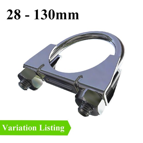 Universal U Bolt Exhaust Clamps, Heavy Duty Clamp with Nuts All Sizes