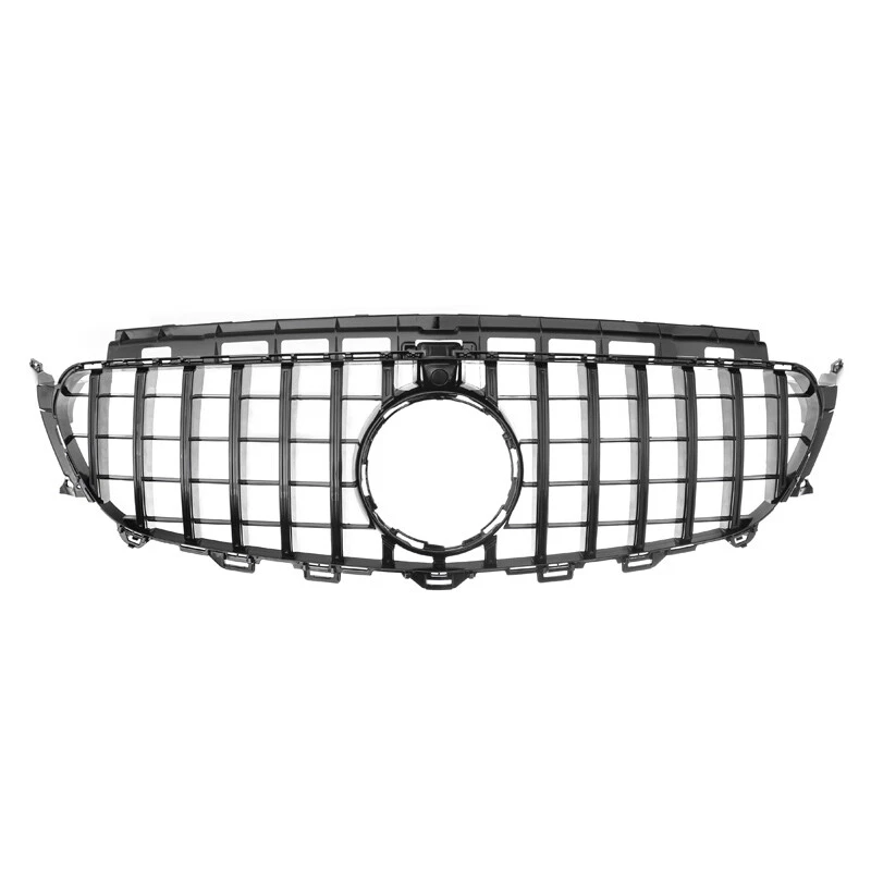 For Mercedes Benz W213 E300 E43 2016-2020 Glossy Black GT R Front Bumper Grille - Imagem 4 de 4