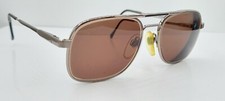 Vintage Luxottica Carlos Gunmetal Pilot Metal Sunglasses Italy FRAMES ONLY