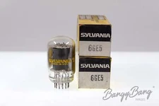 2 Vintage Sylvania 6GE5 Compactron Beam Power Pentode TV Audio Vacuum Tube Valve