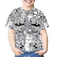 Cute Doodle Tshirt Kids Unisex 
