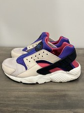 NIKE Huarache Run 704949 036 Big Kids Size 6.5 Y US Pink Purple Beige