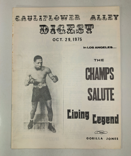 1972 "Cauliflower Alley Digest", Boxing Club, Billy Varga, Gorilla Jones (S) - Picture 1 of 7