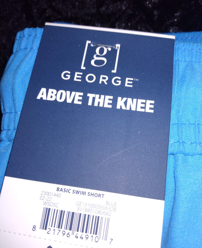 George Above the Knee Blue Swim Shorts - Picture 2 of 5
