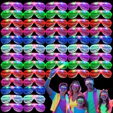 42 PCs LED Glasses,Light Up Glasses,Glow Glasses Glow In The Multiple Colors