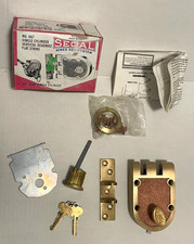 Segal No. 667 Vertical Deadbolt Lock Flat Strike No. 7050 Single Cylinder