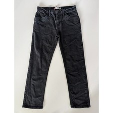 Levis 511 Slim Jeans Boys 14H Faded Black Denim Pants 5 Pocket Zip Fly
