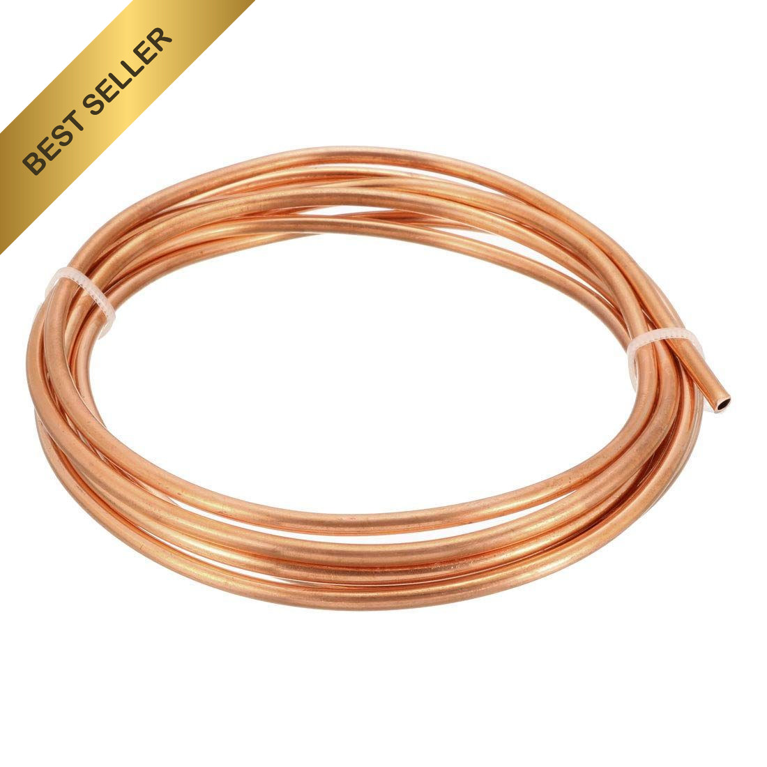 uxcell Soft Coil Copper Refrigeration Tubing 1/8 Inch OD 5/64 Inch ID 6.5 Feet