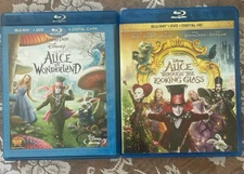 Alice In Wonderland / Alice Through The Looking Glass 2 Blu-ray Movies Disney