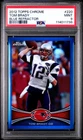 2012 TOPPS CHROME TOM BRADY #220 BLUE REFRACTOR /199 PSA 9 MINT PATRIOTS