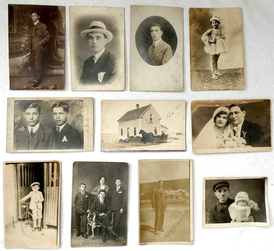 Collection of 11 Antique and Old Photographs of Romanian Jews, Braila, Bucharest