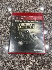 Fallout 3 Game of the Year Edition Sony PlayStation 3 PS3- Greatest Hits Red Cas