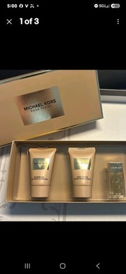 Michael Kors Pour Femme Mini Gift Set 5ml EDP 25ml Body Lotion & Shower Gel NEW