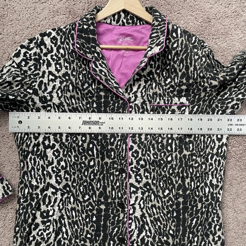 Nick & Nora Pajama Set Extra Large Leopard Print Jungle Jim Animal Flannel - Picture 6 of 10