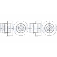 2X Delphi Bremsscheiben 288Mm Voll Hinten Passend FüR Lexus RX | BG4156