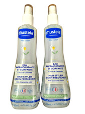 Lot of 2 Mustela Hair Styler  Skin Freshener with Chamomile Water 6.7 oz.