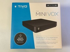 TiVo Mini VOX 4K UHD Black TCDA95000 - Voice Remote - Lifetime Service 