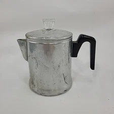 Century Percolator Coffee Pot Century Aluminum Ware 3-5 Cup Made in USA Vintage