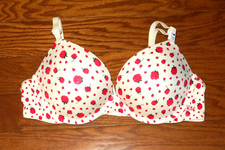 38B    PINK BRA VICTORIA'S SECRET    SUPER PUSH UP Lg. PADS EVERYDAY COMFY SATIN