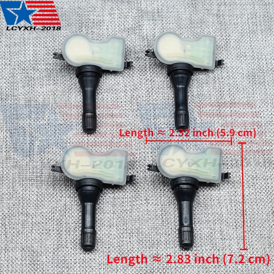 Sensor monitor de presión de neumáticos TPMS de 4 piezas para Nissan Rogue/Rogue Sport 2017-2020 Foto 2 de 4