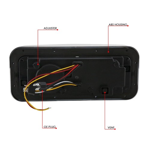 Proyector de faros de señal DRL completos LED cromados para 81-19 Freightliner Kenworth - Imagen 9 de 10