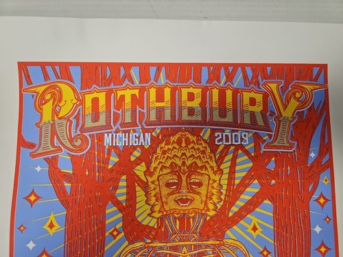 Poster Rothbury Festival 2009 Rothubury, MI THE DEAD, BOB DYLAN, WILLIE NELSON - Foto 8 di 9