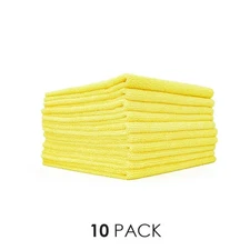 The Rag Company 51616-E-300-YEL 16x16 EDGELESS Microfiber Towel Yellow 10 PACK