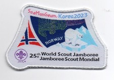 NORWAY.  Badge -- 25th WORLD SCOUT JAMBOREE --  WSJ 2023  Korea