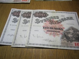 Schweden 3 x 100 KR Svea