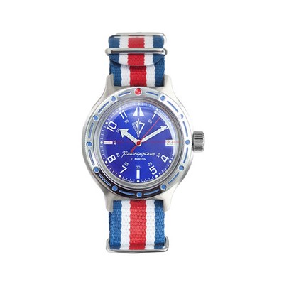 Vostok Amphibian Classic Russian Diver Automatic Wristwatch 72047B - USA SELLER