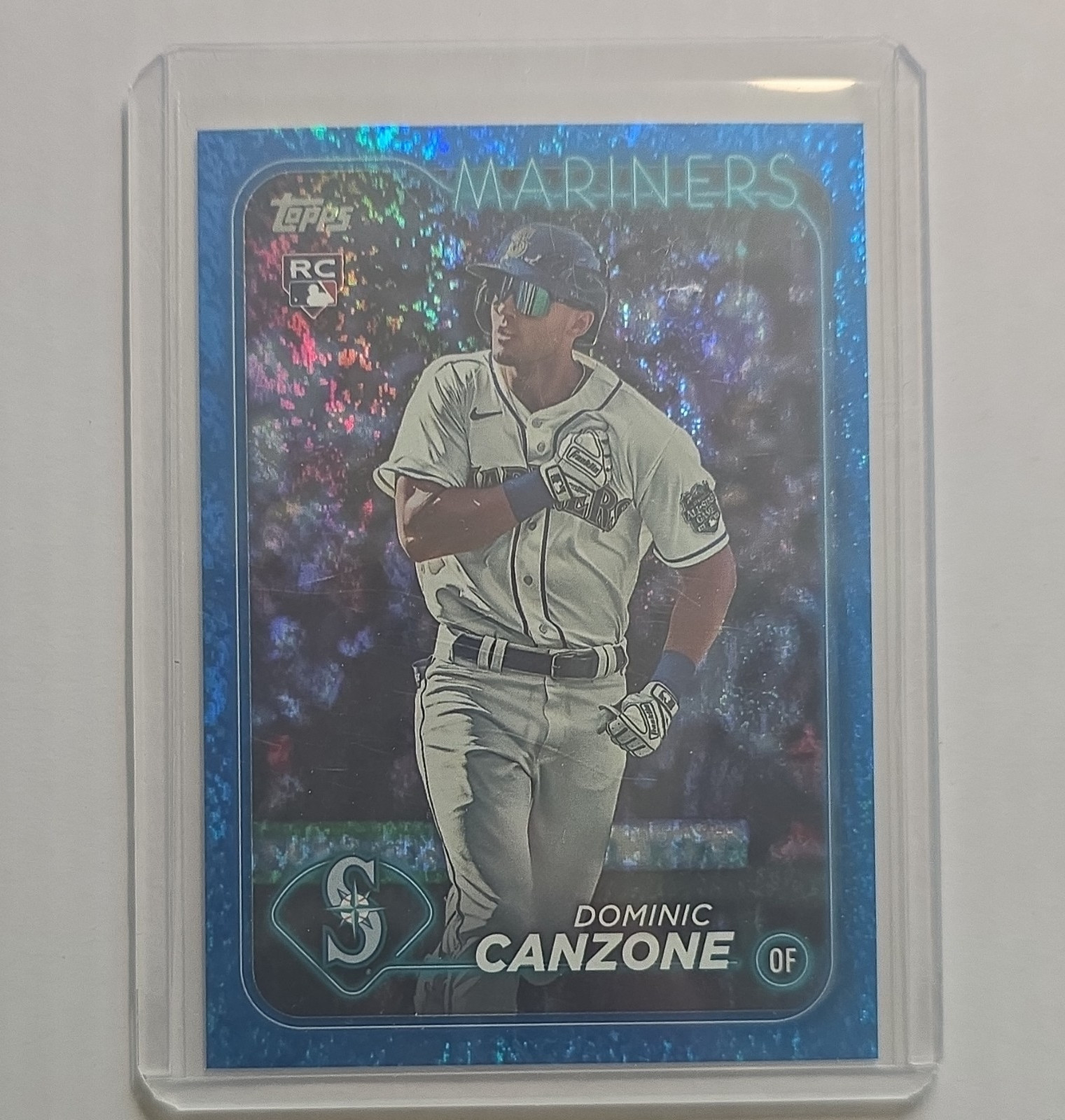 Topps 2024 Series 1 Dominic Canzone RC #195 Seattle Mariners Blue Foil /999