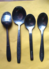 4 x Airline  Löffel Teelöffel Kaffeelöffel Lufthansa SAS Ansett United