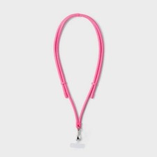Cell Phone Crossbody Strap with Universal Card To Attach To Any Phone - Hot Pink