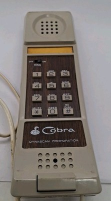 Vintage 1980s Cobra Dynascan Landline Telephone Replacement With Cord 80s VTG