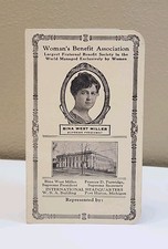 Vintage Woman's Benefit Association Needlebook Bina West Miller Port Huron MI