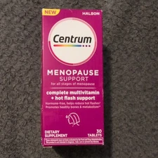 Centrum Menopause & Hot Flash Support Complete Multivitamin - 30 Ct Exp 05/26
