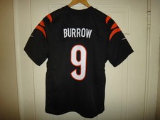 Youth 8-20 Joe Burrow 9 Nike Cincinnati Bengals Black Game Jersey 90