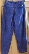 Vintage Sasson Corduroy Pants Womens Juniors Sz 9 Hi Waist Straight Purple 90's