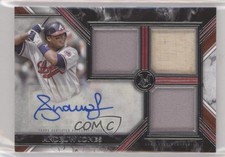 2022 Topps Museum Collection Swatches Triple Relic 64/99 Andruw Jones Auto 0rr2