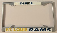 St. Louis Rams Booster License Plate Frame Missouri METAL