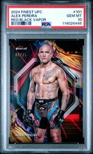 2024 TOPPS FINEST UFC R/B VAPOR #101 ALEX PEREIRA 4/15 PSA 10