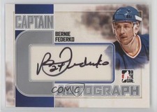 2011-12 ITG Captain-C Series Auto Silver Bernie Federko #A-BF Auto HOF 0c3