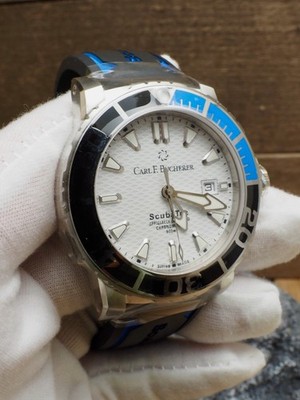 Carl F Bucherer Patravi ScubaTec White 00.10632.23.23.01  100% NIB Wrapped MINT!