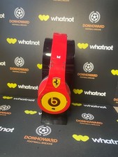 BEATS BY DR DRE - FERRARI Limited Edition Leather wired Headphones (VERY WORN)