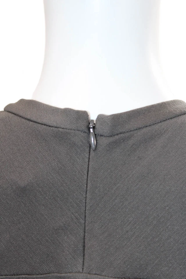 3.1 Phillip Lim 女式短袖拉链铅笔裙灰色 4 码 — 第 4/4 张图片