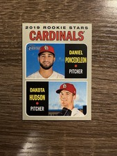 2019 Topps Heritage - Rookie Stars #96 Dakota Hudson, Daniel Ponce de Leon (RC)