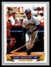 1993 Topps Baseball #179 Ken Griffey, Jr. Base Set Card Seattle Mariners HOF