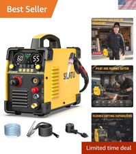 55Amps Plasma Cutter, HF Non-Touch Pilot Arc Plasma Cutter Machine, 110/220V ...