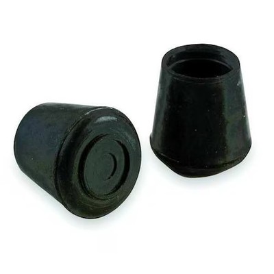 Protective Leg Tips, Slip-On, Round, Pk24,  6J572